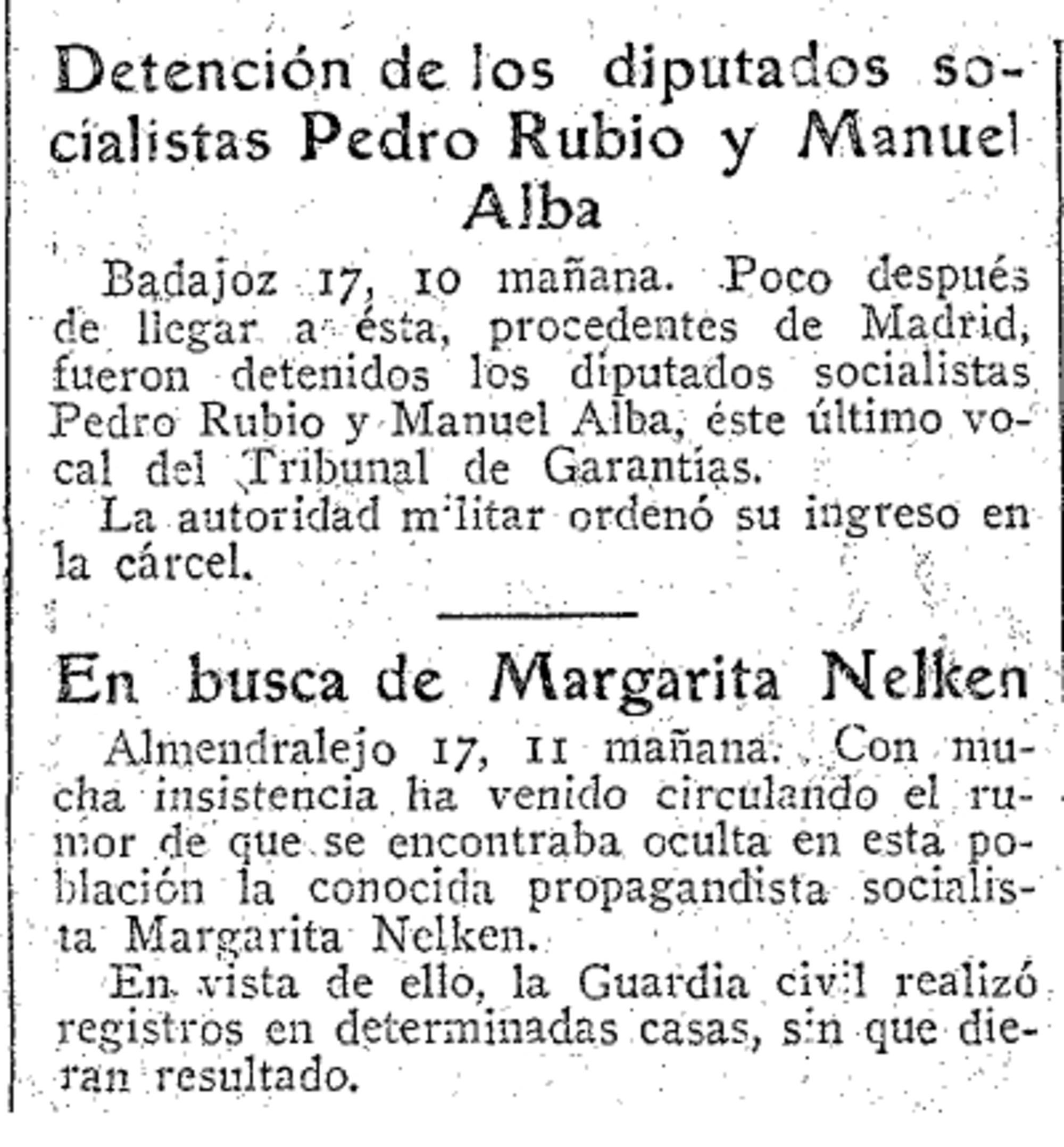 Margarita Nelken busca